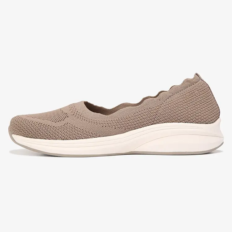JIANER OEM/ODM Breathable Slip on Fly Knitted Weaving Mesh Shoes Walking Style Shoes for Women Casual Shoes Customized With BSCI Featured Image