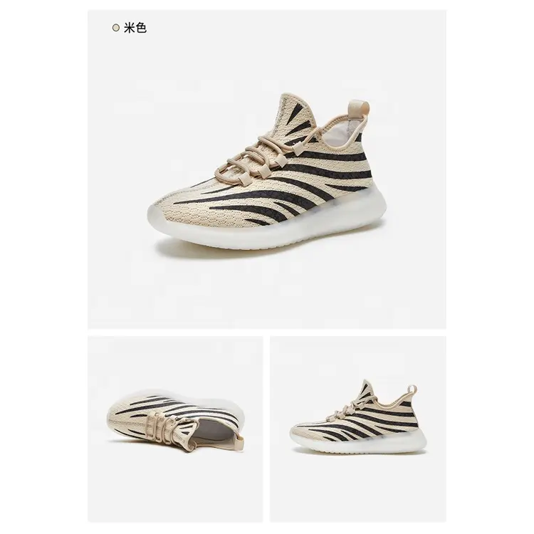 China Fashion Light Weight Anti-slip Walking Zapatos Sneakers Knit Casual Shoes for Men Women